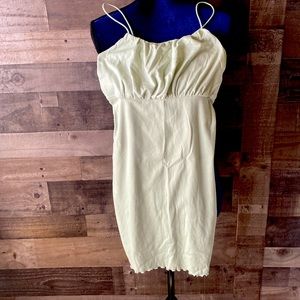 Pale green lightweight body contour dress